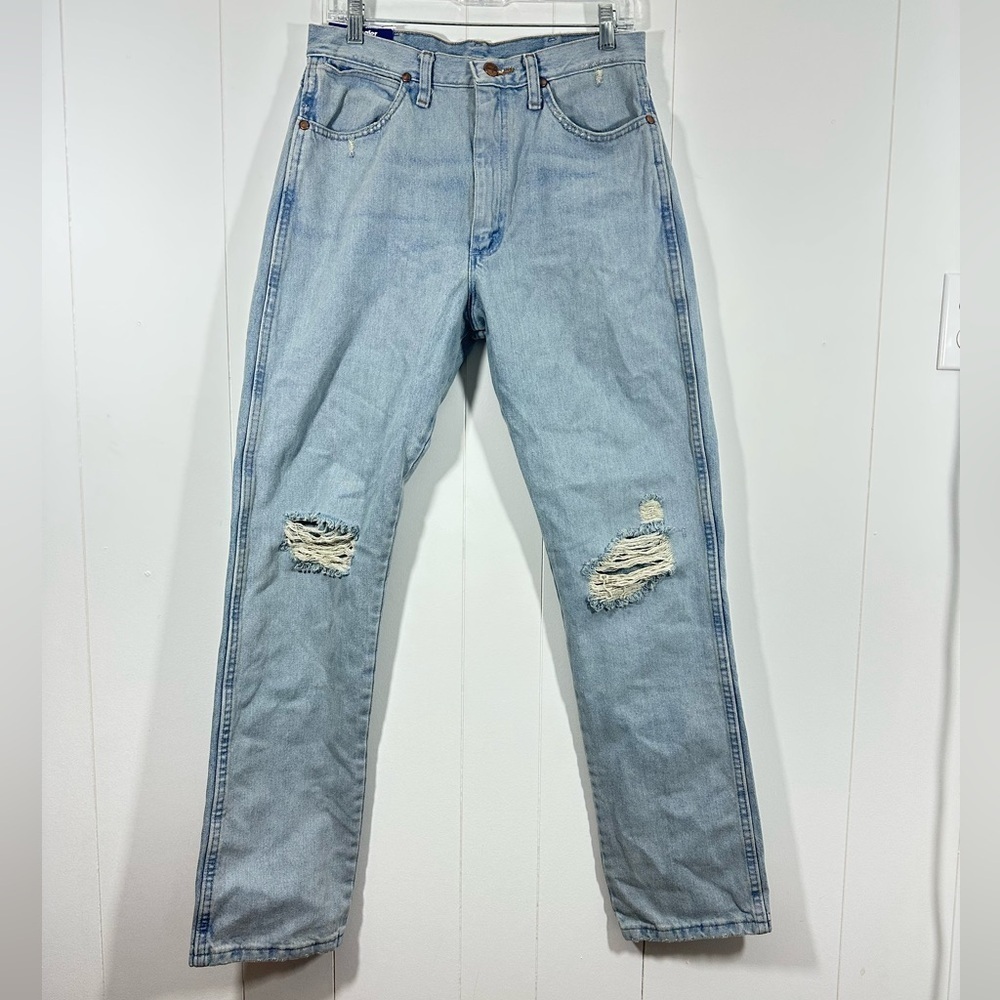 New Wrangler Women's The Original Cowboy Cut Tapered Leg Slim Fit Jeans sz 9x34